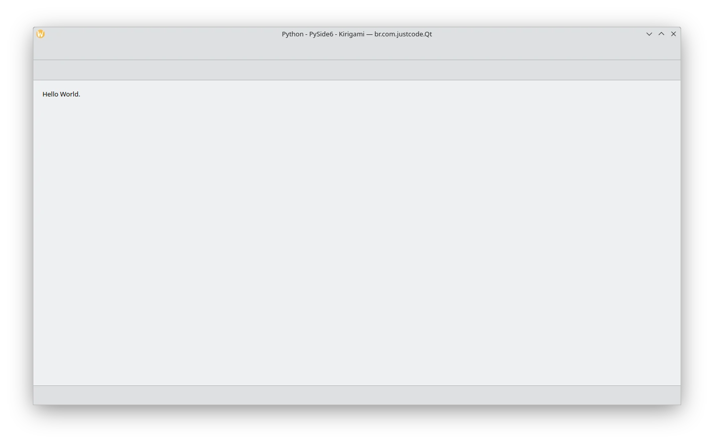 Application window