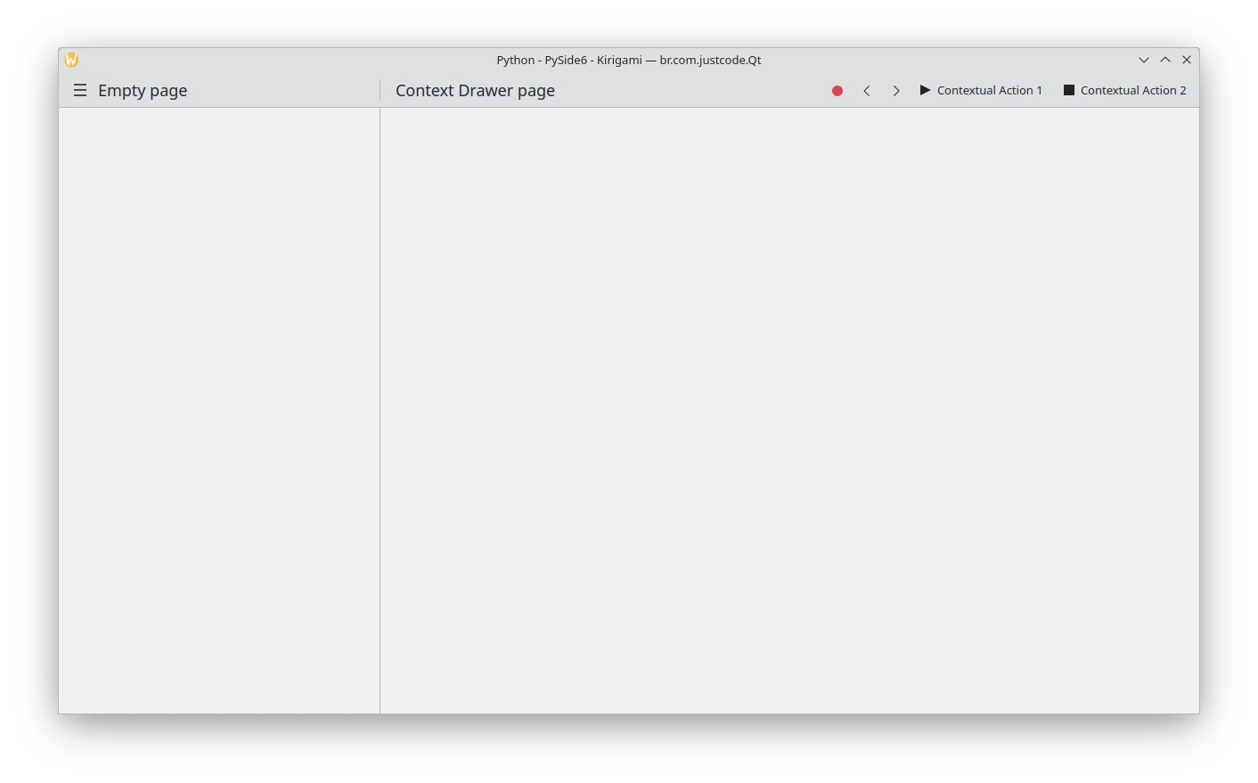 Global drawer desktop