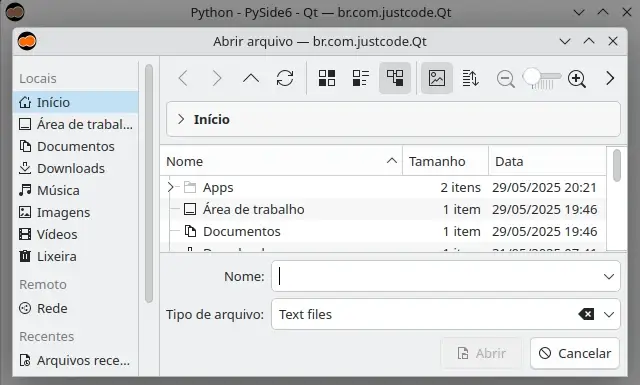 File dialog