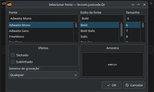 QFontDialog