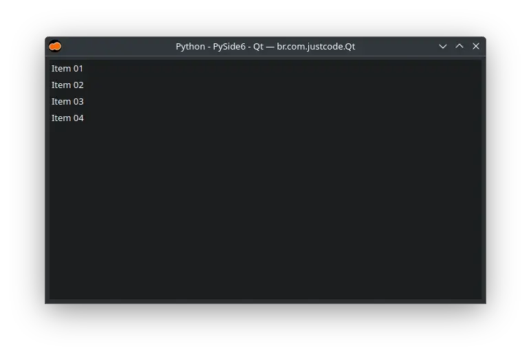 QListWidget